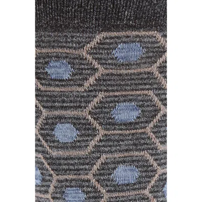 Bugatchi Mercerized Cotton Blend Dress Socks In Gray