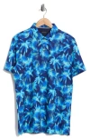 Bugatchi Mercerized Cotton Polo In Blue