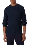Bugatchi Merino Wool Diamond Stitch Sweater In Blue