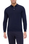 Bugatchi Men's Solid Polo Sweater In Navy