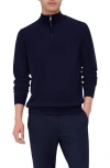 BUGATCHI BUGATCHI MERINO WOOL QUARTER ZIP PULLOVER