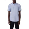 Bugatchi Miles Ooohcotton® Abstract Print Short Sleeve Button-up Shirt