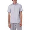 BUGATCHI BUGATCHI MILES OOOHCOTTON® CHECK SHORT SLEEVE BUTTON-UP SHIRT