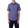 Bugatchi Miles Ooohcotton® Dot Print Short Sleeve Button-up Shirt