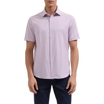 Bugatchi Miles Ooohcotton® Floral Short Sleeve Button-up Shirt In Multi