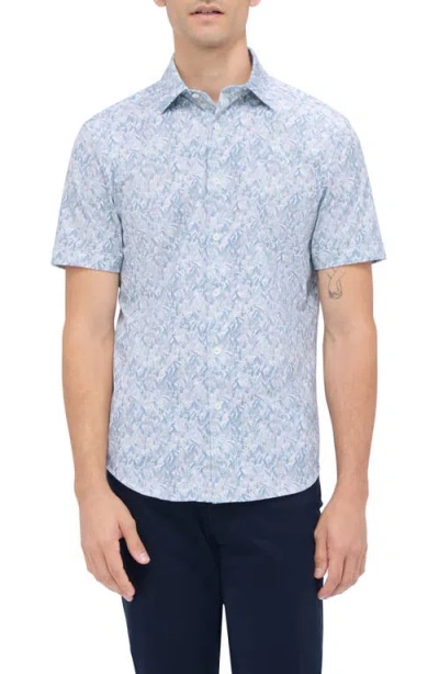 Bugatchi Men's Ooohcotton Miles Sport Shirt In Ice Blue