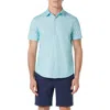 Bugatchi Men's Ooohcotton Miles Pin Dot Cotton-blend Short-sleeve Shirt In Mint