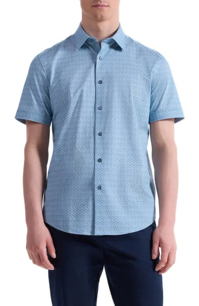 Bugatchi Miles Ooohcotton® Short Sleeve Button-up Shirt
