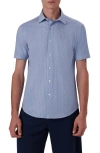 BUGATCHI BUGATCHI MILES OOOHCOTTON® SHORT SLEEVE BUTTON-UP SHIRT