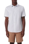 BUGATCHI BUGATCHI MILES OOOHCOTTON® SHORT SLEEVE BUTTON-UP SHIRT