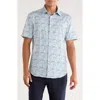 Bugatchi Miles Ooohcotton® Short Sleeve Button-up Shirt In Green