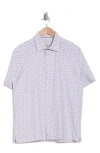 Bugatchi Milo Ooohcotton® Floral Short Sleeve Button-up Shirt In Pink