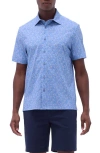 Bugatchi Men's Ooohcotton Milo Sport Shirt In Air Blue