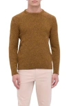 Bugatchi Mouliné Merino Wool Sweater In Dijon