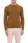 Bugatchi Mouliné Merino Wool Sweater In Dijon