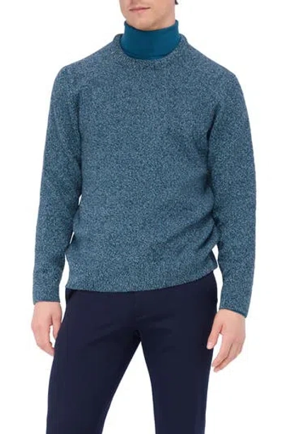 BUGATCHI BUGATCHI MOULINÉ MERINO WOOL SWEATER