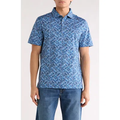 Bugatchi Myron Ooohcotton® Knit Polo In Blue