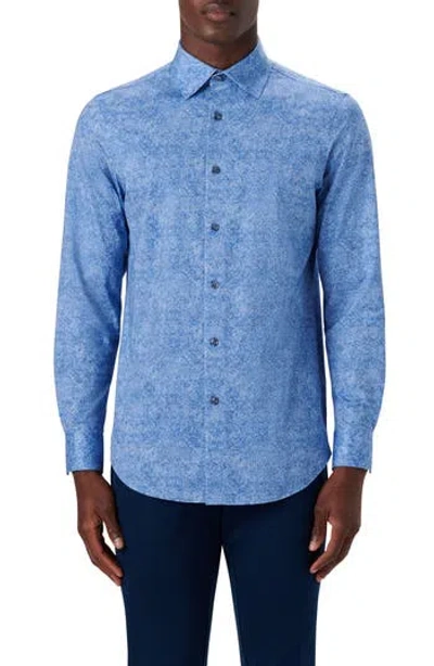 Bugatchi Ooohcotton® Button-up Shirt In Blue