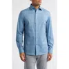 Bugatchi Ooohcotton® Devon Abstract Print Button-up Shirt In Cobalt