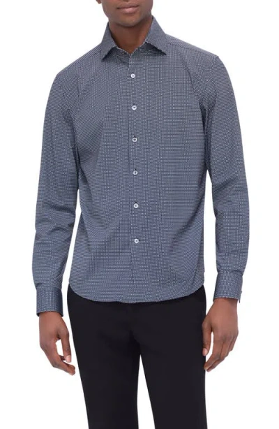 Bugatchi Ooohcotton® Devon Button-up Shirt In Black