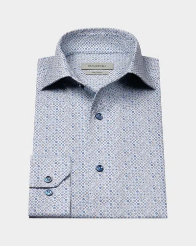 Bugatchi Ooohcotton Devon Long-sleeve Shirt In Blue