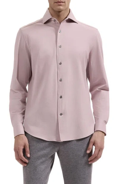 Bugatchi Ooohcotton Devon Performance Shirt In Pink