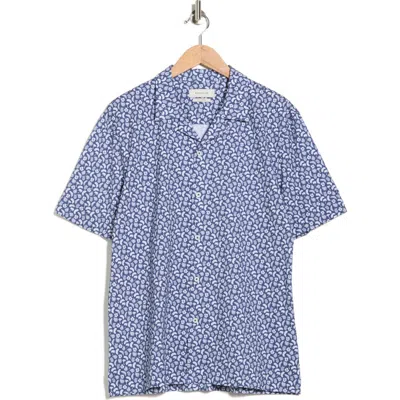 Bugatchi Ooohcotton® Short Sleeve Button-up Shirt In Blue