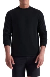 Bugatchi Orion Ottoman Long Sleeve T-shirt In Black