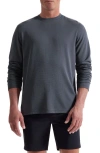 Bugatchi Orion Ottoman Long Sleeve T-shirt In Gray