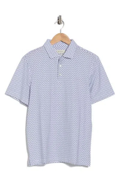 Bugatchi Palm Tree Stretch Cotton Knit Polo In Gray