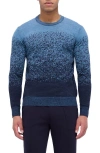 BUGATCHI BUGATCHI PATTERN CREWNECK MERINO WOOL SWEATER