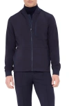 Bugatchi Performance Knit Jacket In Navy