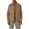 Bugatchi Pickstitch Wool Blend Jacket In Camel