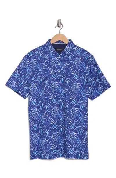 Bugatchi Pima Cotton Knit Polo In Navy
