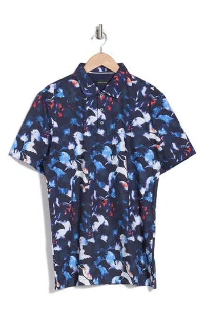Bugatchi Pima Cotton Polo In Navy