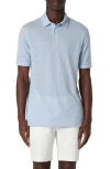 Bugatchi Men's 3-button Polo In Air Blue