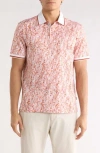 Bugatchi Pipe Trim Knit Polo In Multi