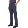 Bugatchi Pleated Wool Blend Travel Pants In Navy