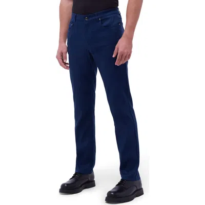 Bugatchi Preston Stretch Linen & Cotton Pants In Navy