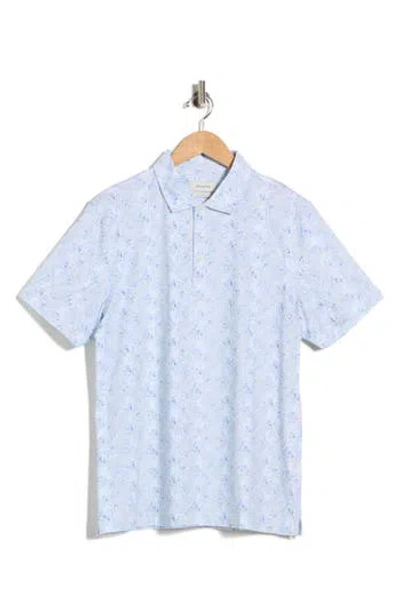 Bugatchi Print Cotton Knit Polo In Multi