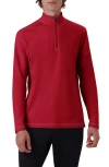 Bugatchi Quarter Zip Knit Pullover In Pink