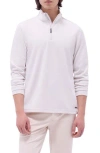 Bugatchi Quarter Zip Performance Pullover In Pink
