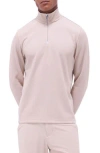 Bugatchi Quarter Zip Performance Pullover In Pink