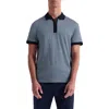 Bugatchi Quarter Zip Polo In Blue