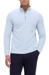 Bugatchi Quarter Zip Pullover In Blue