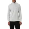 Bugatchi Quarter Zip Pullover In Chalk