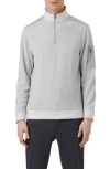 Bugatchi Quarter Zip Pullover In Chalk