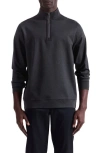 Bugatchi Quarter Zip Pullover In Gray