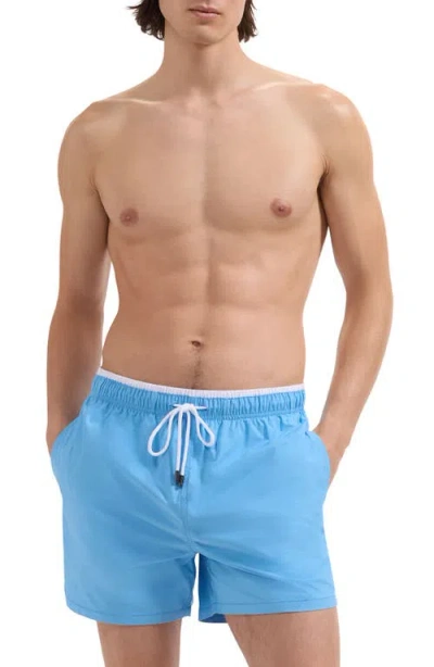 Bugatchi Quinn Colorblock Swim Trunks In Blue