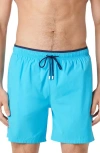 Bugatchi Quinn Swim Trunks In Aqua